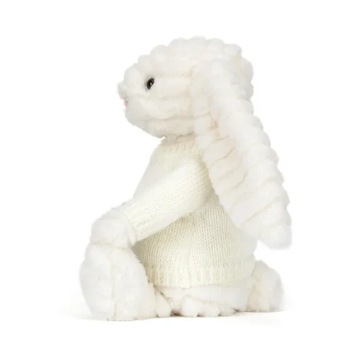 Bashful Luxe Bunny Nimbus with Personalised Cream Jumper