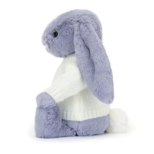 Bashful Viola Bunny with Personalised Cream Jumper