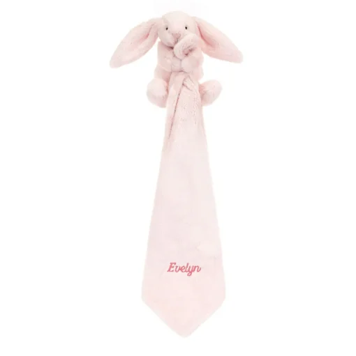 Personalised Bashful Pink Bunny Soother